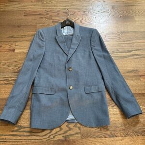 TOPMAN Men’s Slim Fit Suit – Jacket 40R & Pants 38R – Light Blue